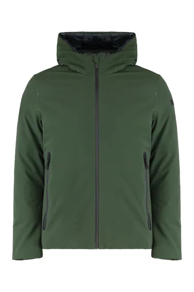 Rrd Technical Fabric Jacket With Hood In Green