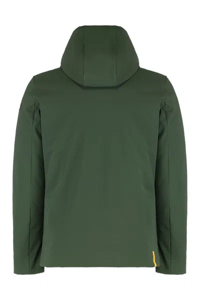 Rrd Technical Fabric Jacket With Hood In Green
