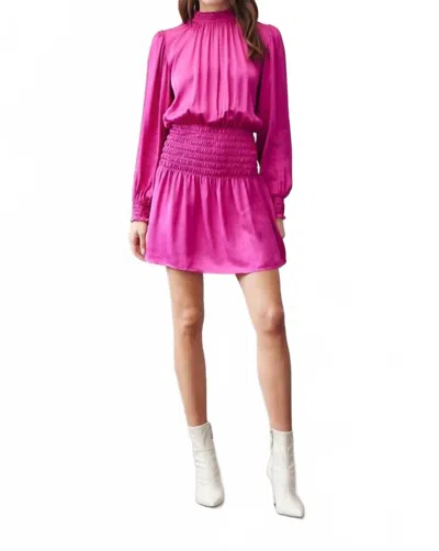 Bella Dahl Smocked Waist Mini Dress In Smoke Shadow In Multi