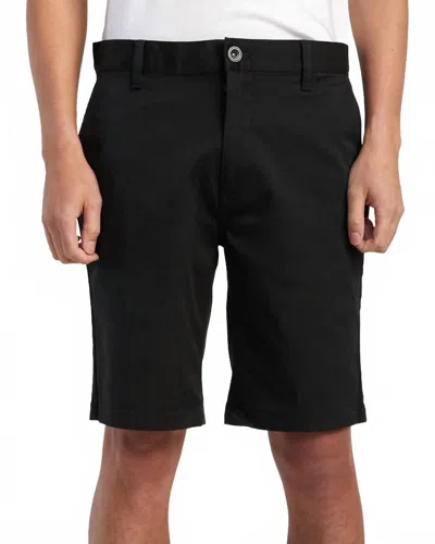 Rvca Weekend Stretch 20" Chino Short In Black In Black
