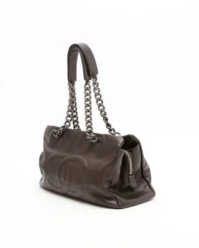 Pre-owned Chanel Cc Chain Caviar Handbag