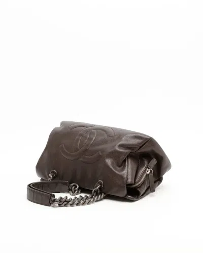 Pre-owned Chanel Cc Chain Caviar Handbag