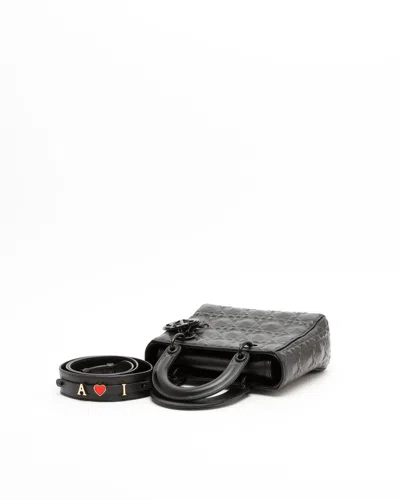 Dior Christian  Lady  Diamond Bag In Black