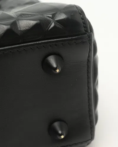 Dior Christian  Lady  Diamond Bag In Black