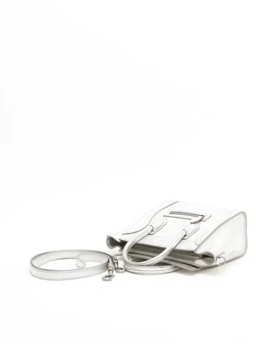 Celine Céline Nano Luggage Bag In Silver