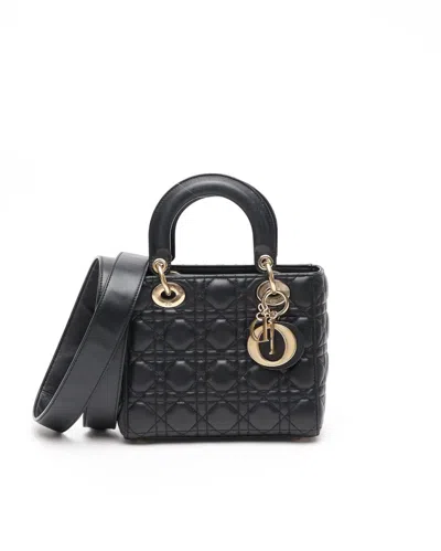 Dior Christian  My Lady  Abc Bag In Black