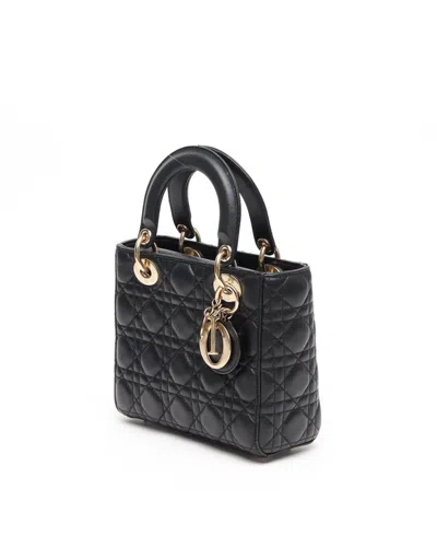 Dior Christian  My Lady  Abc Bag In Black