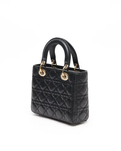 Dior Christian  My Lady  Abc Bag In Black