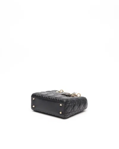 Dior Christian  My Lady  Abc Bag In Black