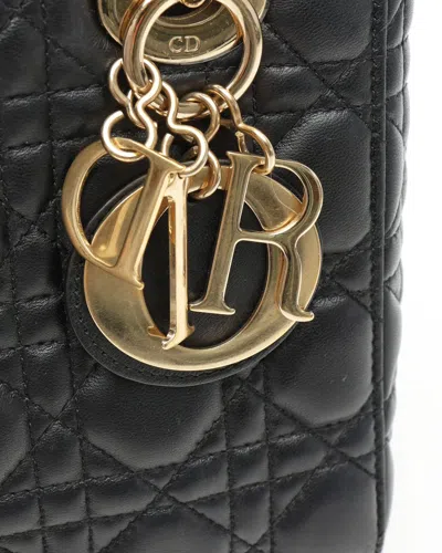 Dior Christian  My Lady  Abc Bag In Black
