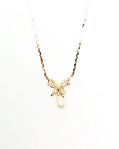 Dior Christian  Rhinestone Necklace In Multi