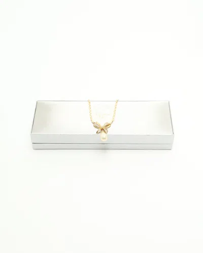 Dior Christian  Rhinestone Necklace In Multi