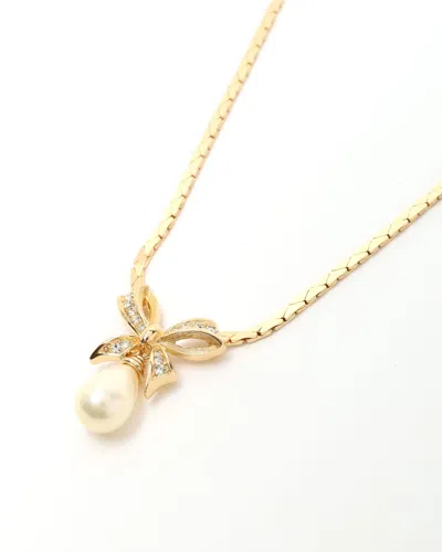 Dior Christian  Rhinestone Necklace In Multi