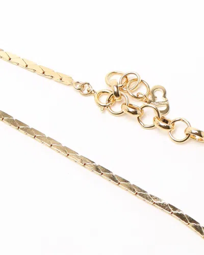 Dior Christian  Rhinestone Necklace In Multi