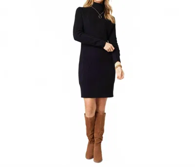 Coco + Carmen Women's Catalina Roll Neck Sweater Dress In Black In Black