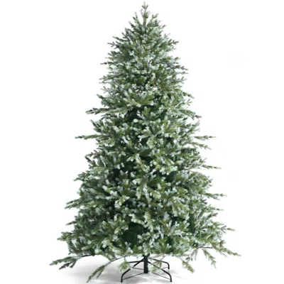 Breebe Hinged Artificial Christmas Spruce Tree With Mixed Pe And Pvc Tips In Green