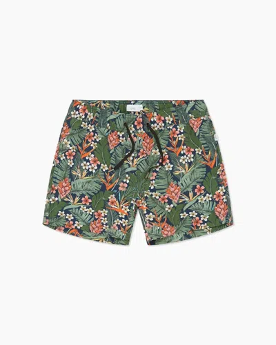 Onia Men's Charles Swim Short In Paradise Leaves In Green