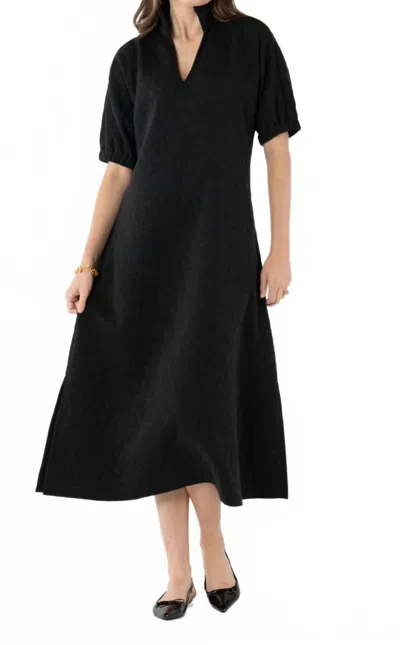 Emily Mccarthy Poppy Cheetah Maxi Dress In Black In Black