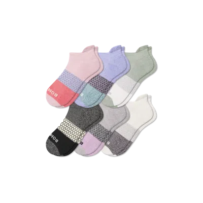 Bombas Tri-block Ankle Sock 6-pack In Multi