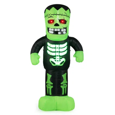 Breebe Tall Halloween Inflatable Decoration Blow Up Frankenstein Decoration In Green