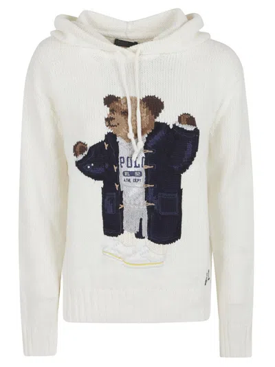 Polo Ralph Lauren Cotton And Linen Sweater In White