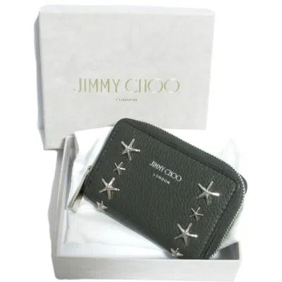 Pre-owned Jimmy Choo Coin Purse/coin Case () In Green