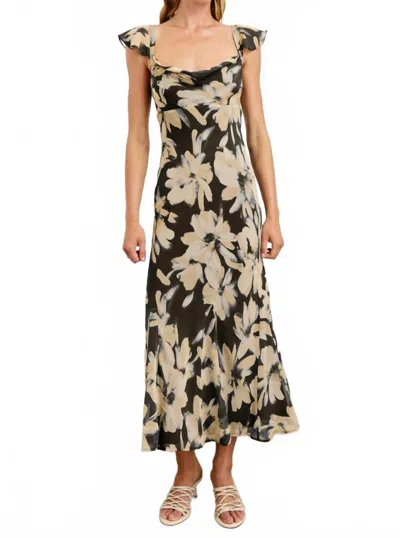 Rails Marigold Midi Dress In Charcoal Lily In Multi