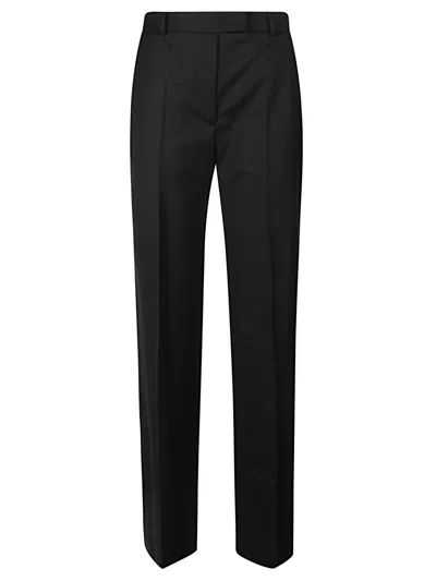 The Frankie Shop Straight Leg Tailored Lenora Pants With Front Pleat In Black