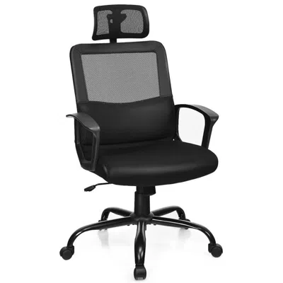 Hivvago Mesh Office Chair High Back Ergonomic Swivel Chair In Black