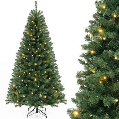 Breebe Artificial Christmas Tree With 568/830/1182 Branch Tips And 200/250/400 Warm White Led Lights In Green