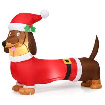 Breebe Inflatable Christmas Dog With Led Lights In Multi