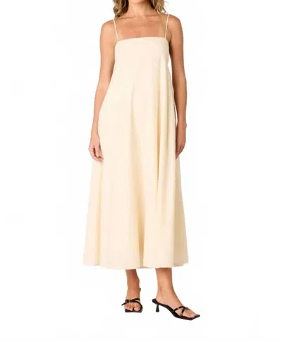 Nia Clove Maxi Dress In Ecru In Multi