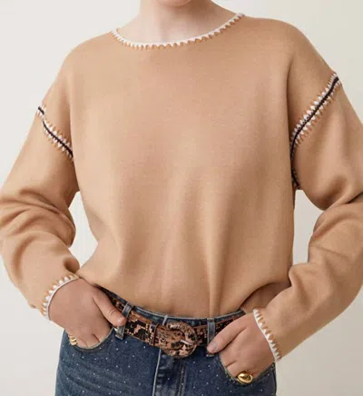 Suncoo Peratol Sweater In Beige In Neutral
