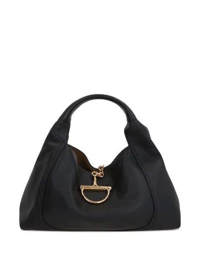 Gucci Maxi Shoulder Bag Softbit In Black