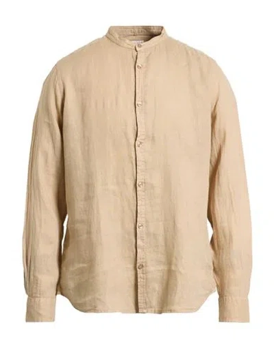 Impure Man Shirt Beige Size Xl Linen In Neutral
