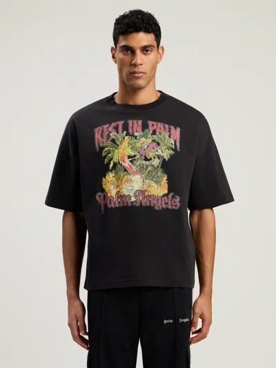 Palm Angels Rest In Palm Loose T-shirt In Black