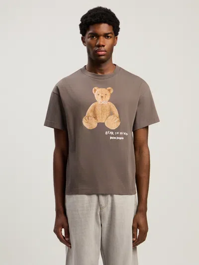 Palm Angels Bear In Mind T-shirt In Brown
