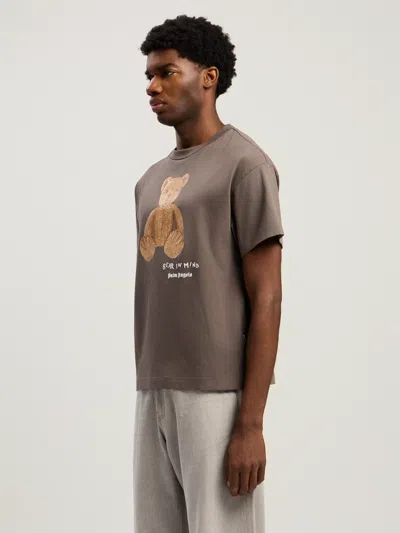 Palm Angels Bear In Mind T-shirt In Brown