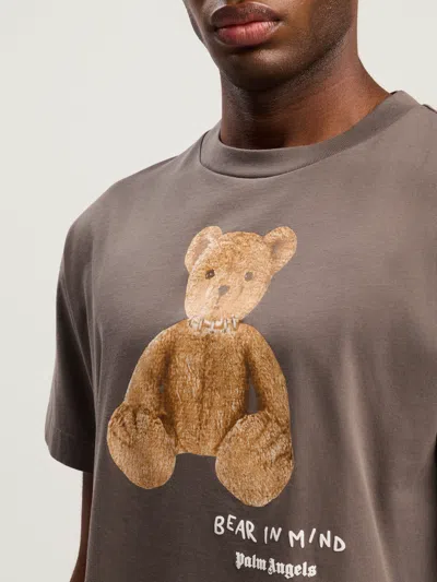 Palm Angels Bear In Mind T-shirt In Brown