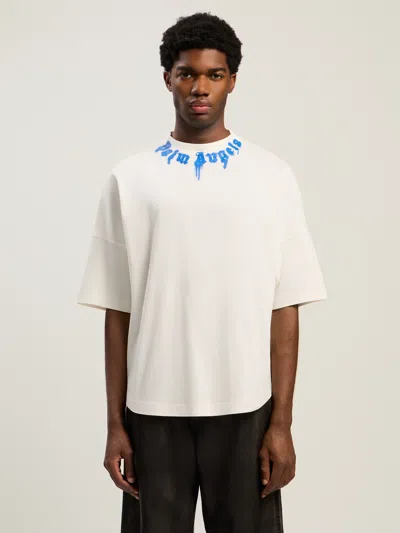 Palm Angels Stylish Checkered Casual Shirt With Gradient Effect In Animal Print