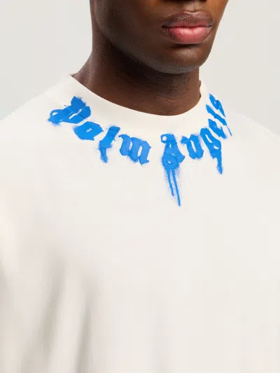 Palm Angels Stylish Checkered Casual Shirt With Gradient Effect In Animal Print