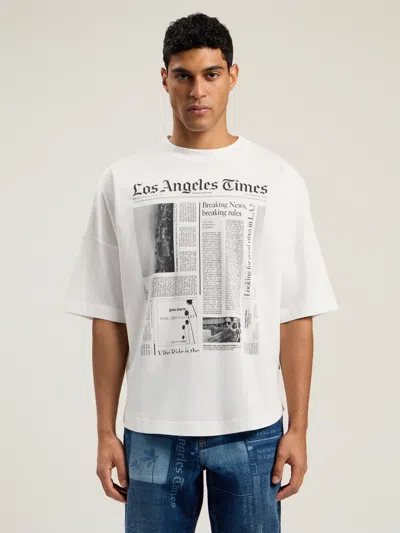 Palm Angels Paxlatimes News Over T-shirt In White
