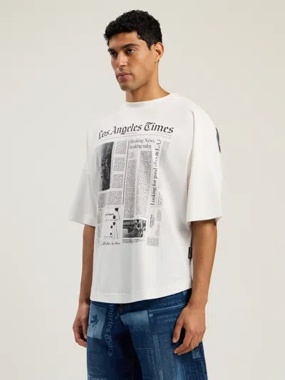 Palm Angels Paxlatimes News Over T-shirt In White