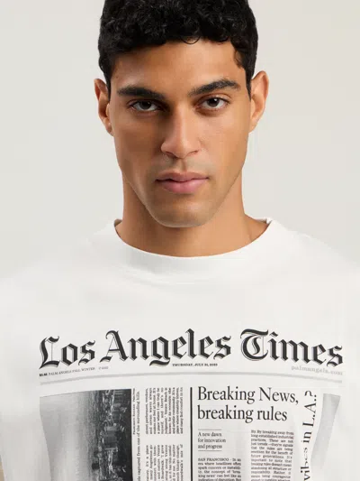 Palm Angels Paxlatimes News Over T-shirt In White