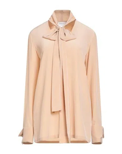 Sportmax Woman Top Sand Size 8 Silk In Neutral