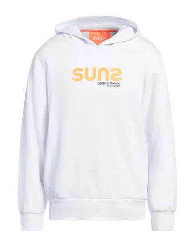 Suns Boards Man Sweatshirt White Size Xl Cotton, Polyester In White
