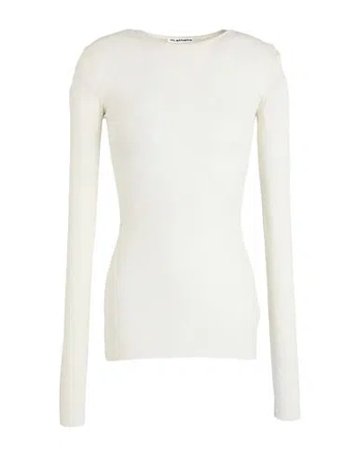 Jil Sander Woman Sweater Ivory Size L Silk In White