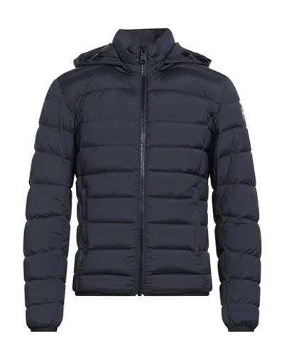 Colmar Man Puffer Navy Size 46 Polyamide, Elastane In Blue