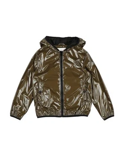 Herno Gloss Toddler Boy Jacket Military Green Size 6 Polyamide, Polyurethane Coated, Polyester In Green