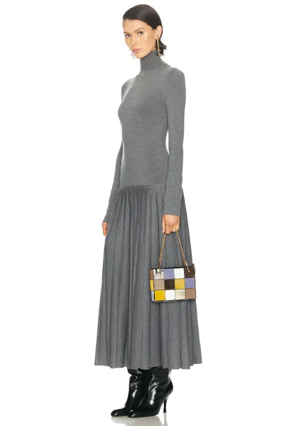 Khaite Womens Mini Emma Panelled Leather Tote Bag Fern Multi In Multi